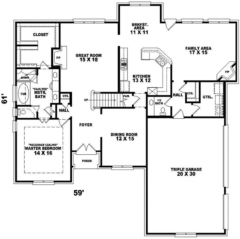 Colonial House Plan First Floor - Lucera uxury European Home 087D-0967 - Shop House Plans and More