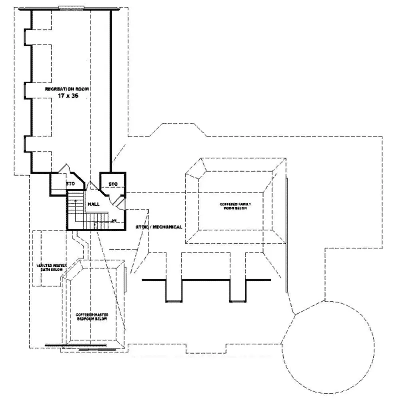 Acadian House Plan Second Floor - Vincent Place Victorian Home 087D-0971 - Shop House Plans and More