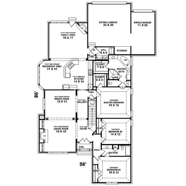 Country House Plan First Floor - Montand European Home 087D-0977 - Shop House Plans and More