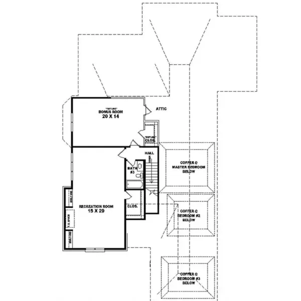 Country House Plan Second Floor - Montand European Home 087D-0977 - Shop House Plans and More