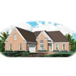 Neoclassical House Plan Front of Home - Lands End Ranch Home 087D-0981 - Shop House Plans and More