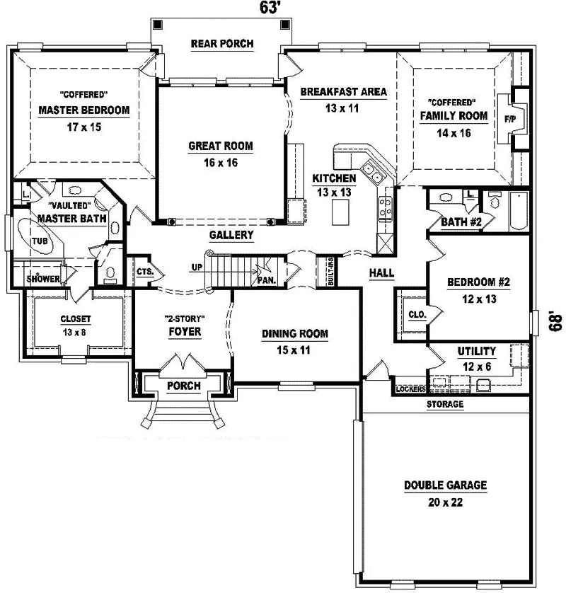 Traditional House Plan First Floor - Alida European Home 087D-0991 - Search House Plans and More