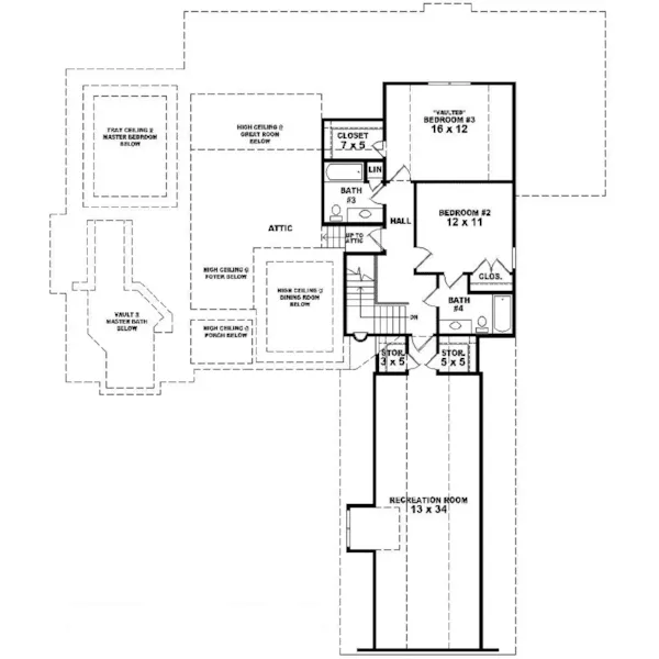 Traditional House Plan Second Floor - Delor Luxury European Home 087D-0995 - Search House Plans and More