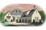 English Cottage House Plan Front of Home - Delor Luxury European Home 087D-0995 - Search House Plans and More