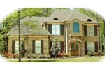 Colonial House Plan Front of Home - Irwin Traditional Home 087D-1005 - Search House Plans and More