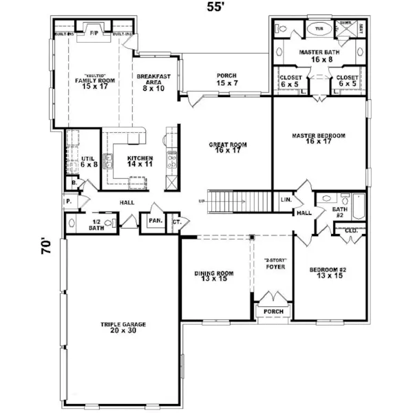 Traditional House Plan First Floor - Glennoble European Home 087D-1007 - Search House Plans and More