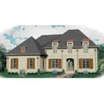 Traditional House Plan Front of Home - Glennoble European Home 087D-1007 - Search House Plans and More