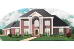 Southern House Plan Front of Home - Anjou Colonial Luxury Home 087D-1010 - Search House Plans and More