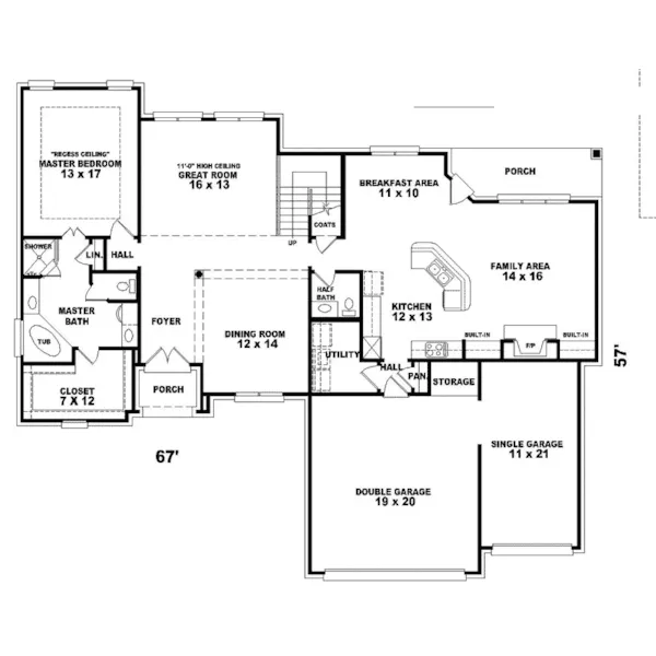 Luxury House Plan First Floor - Riley Hill Luxury Style Home 087D-1012 - Shop House Plans and More