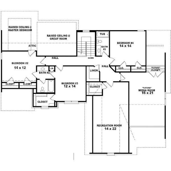 Luxury House Plan Second Floor - Riley Hill Luxury Style Home 087D-1012 - Shop House Plans and More