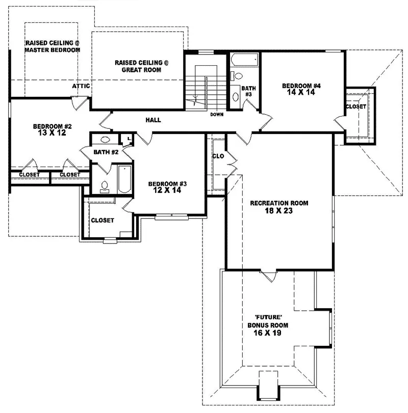 Luxury House Plan Second Floor - Endicott Place European Home 087D-1023 - Search House Plans and More