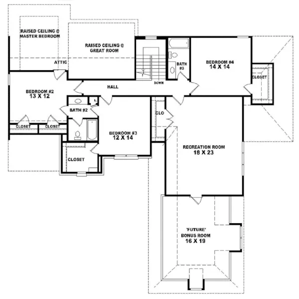 Luxury House Plan Second Floor - Endicott Place European Home 087D-1023 - Search House Plans and More