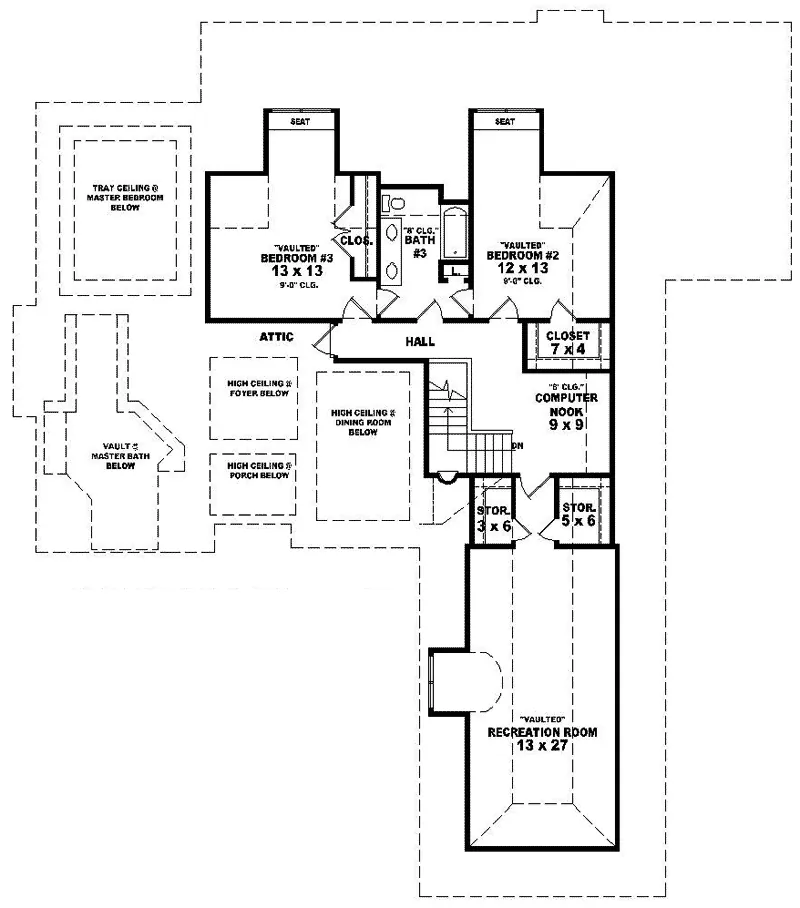 European House Plan Second Floor - Bentley Manor French Home 087D-1027 - Search House Plans and More