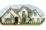 English Cottage House Plan Front of Home - Baywillow European Home 087D-1035 - Search House Plans and More