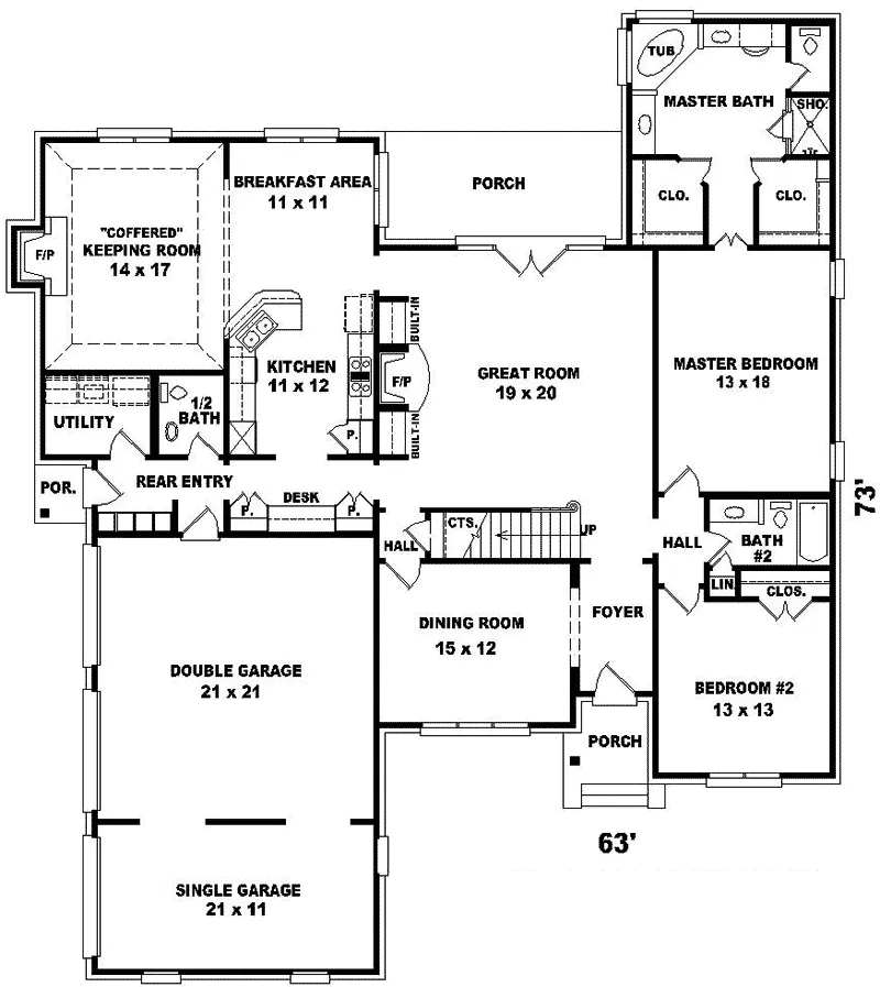 Luxury House Plan First Floor - Hembury Luxury European Home 087D-1040 - Search House Plans and More