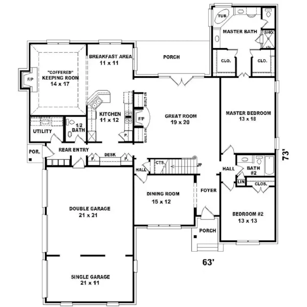 Country House Plan First Floor - Hembury Luxury European Home 087D-1040 - Search House Plans and More