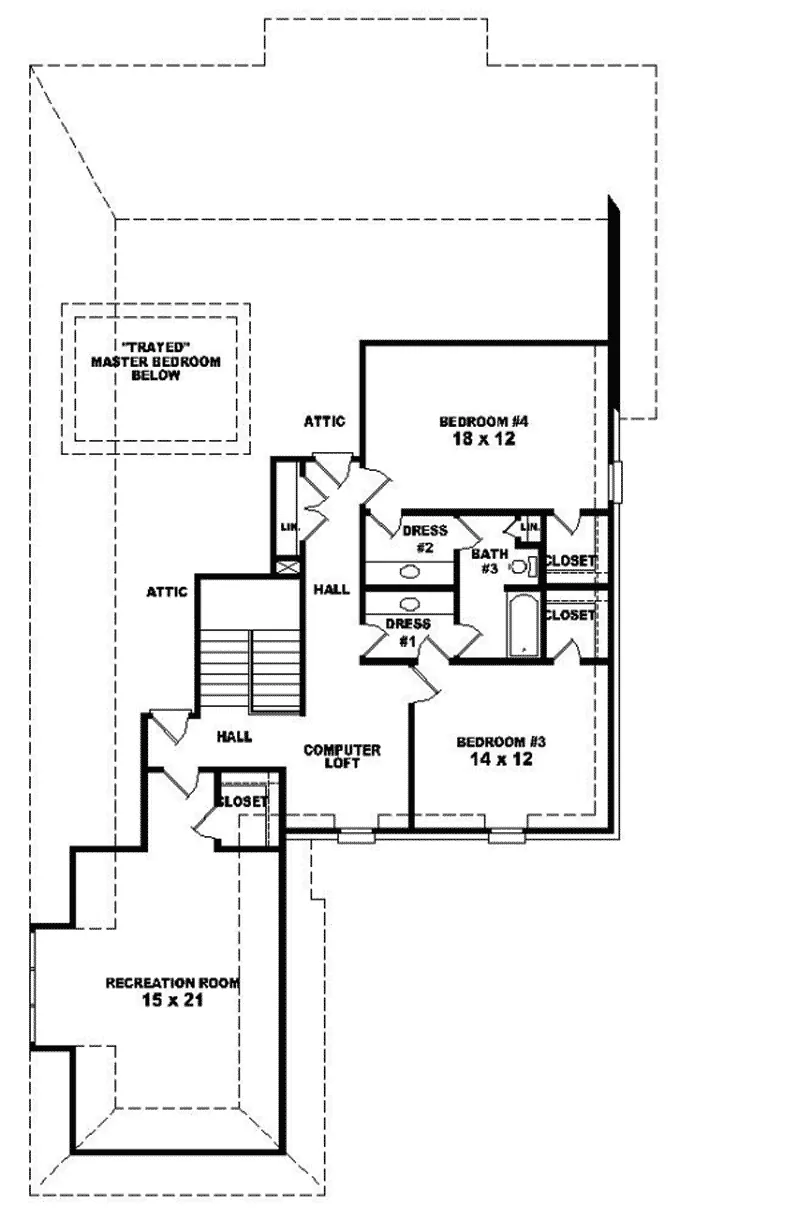 European House Plan Second Floor - Rhineland European Style Home 087D-1041 - Shop House Plans and More
