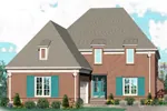 Luxury House Plan Front of Home - Rhineland European Style Home 087D-1041 - Shop House Plans and More