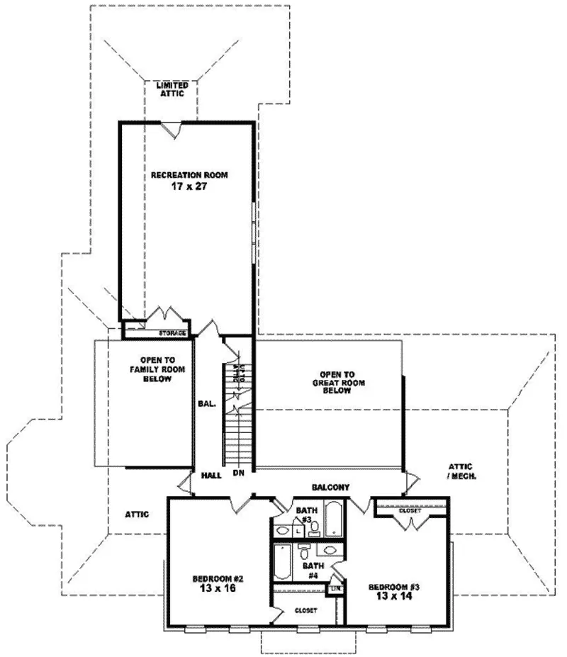 European House Plan Second Floor - Nicobar Luxury European Home 087D-1049 - Shop House Plans and More
