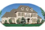 European House Plan Front of Home - Nicobar Luxury European Home 087D-1049 - Shop House Plans and More
