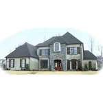 Country House Plan Front of Home - Saltillo European Home 087D-1051 - Shop House Plans and More