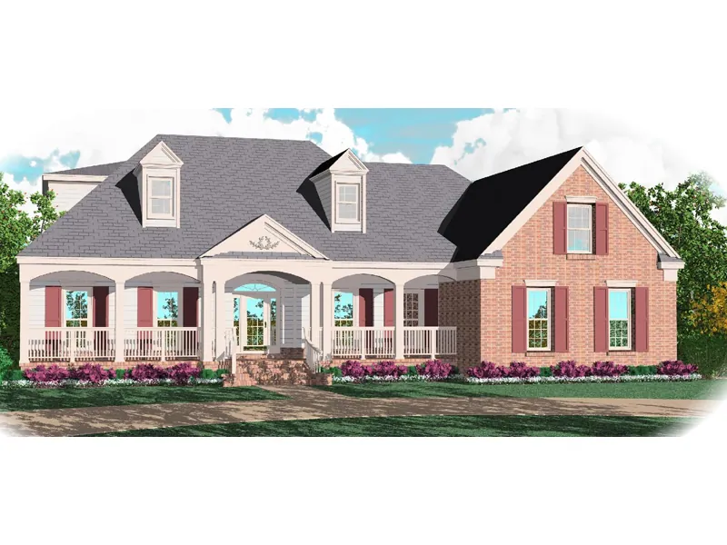 Southern House Plan Front of Home - Silas Creek Southern Home 087D-1059 - Shop House Plans and More