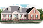 Luxury House Plan Front of Home - Silas Creek Southern Home 087D-1059 - Shop House Plans and More