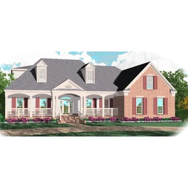 Southern House Plan Front of Home - Silas Creek Southern Home 087D-1059 - Shop House Plans and More