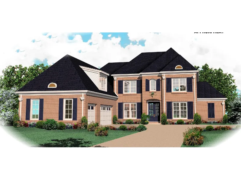 Southern House Plan Front of Home - Hollyridge Traditional Home 087D-1061 - Search House Plans and More