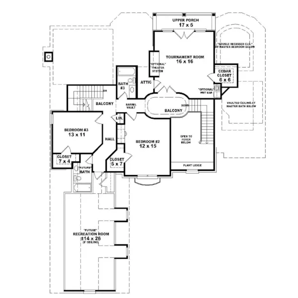 European House Plan Second Floor - Cavalier European Luxury Home 087D-1062 - Search House Plans and More