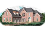 Traditional House Plan Front of Home - Cavalier European Luxury Home 087D-1062 - Search House Plans and More