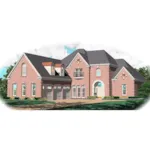 European House Plan Front of Home - Cavalier European Luxury Home 087D-1062 - Search House Plans and More