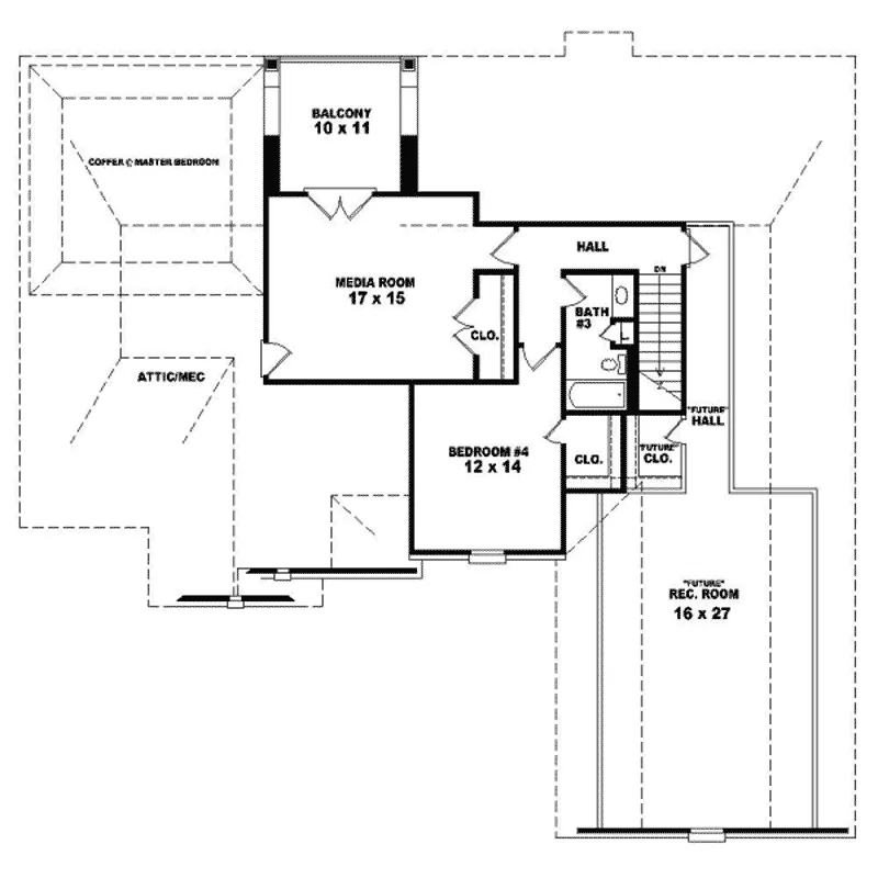 European House Plan Second Floor - Goodfellow Traditional Home 087D-1065 - Search House Plans and More