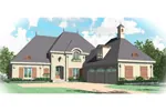 Southern House Plan Front of Home - Goldenrod European Home 087D-1066 - Search House Plans and More