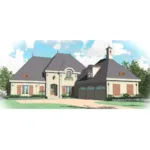 Luxury House Plan Front of Home - Goldenrod European Home 087D-1066 - Search House Plans and More