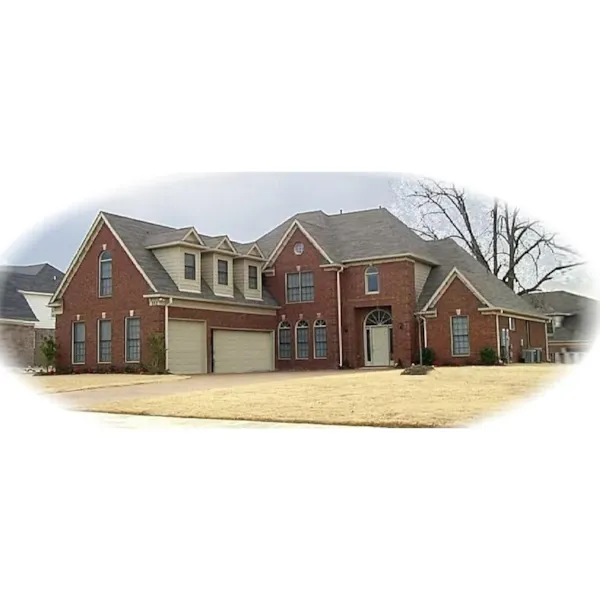 Traditional House Plan Front of Home - Caulks Creek Luxury Home 087D-1074 - Search House Plans and More