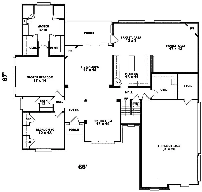 Traditional House Plan First Floor - Greenmore European Home 087D-1076 - Search House Plans and More