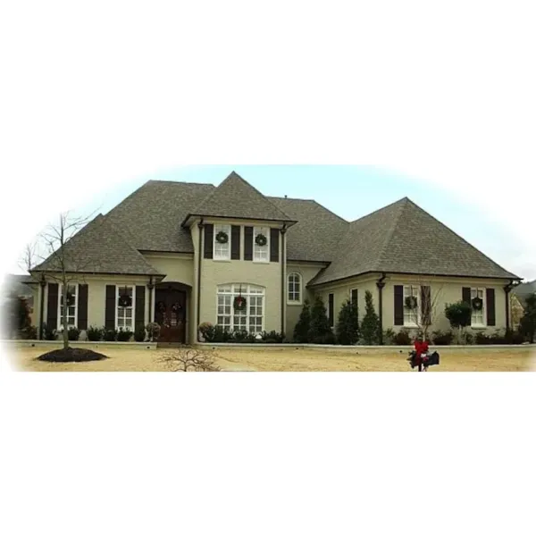 Colonial House Plan Front of Home - Greenmore European Home 087D-1076 - Search House Plans and More