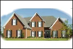 Luxury House Plan Front of Home - Monsour Traditional Brick Home 087D-1080 - Shop House Plans and More