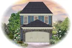 Traditional House Plan Front of Home - Faredale Narrow Lot Home 087D-1201 - Search House Plans and More
