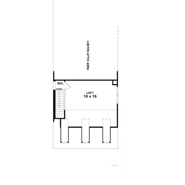 Traditional House Plan Third Floor - Flavia Narrow Lot Home 087D-1208 - Search House Plans and More