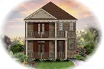 Southern House Plan Front of Home - Karenway Colonial Style Home 087D-1209 - Search House Plans and More