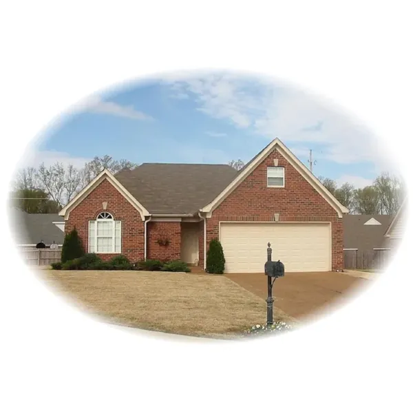 All-Brick Traditonal Home Designed For Family Living