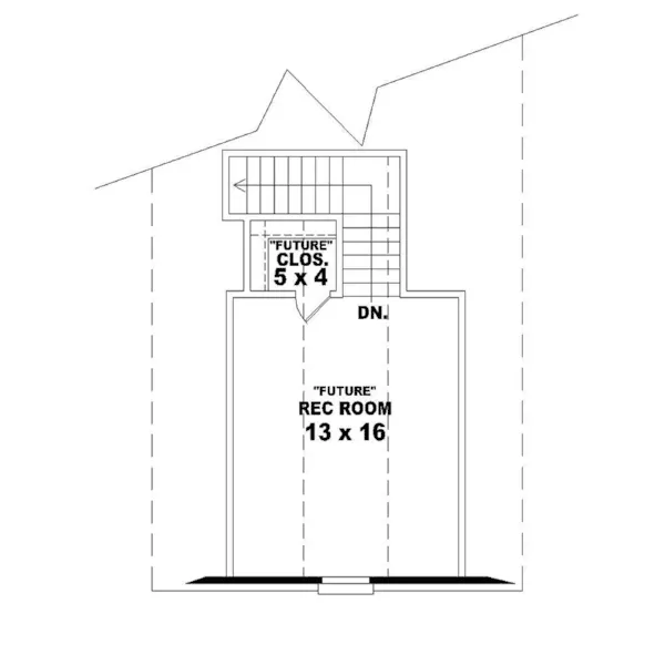 Traditional House Plan Optional Second Floor - Villacrest Traditional Home 087D-1254 - Shop House Plans and More