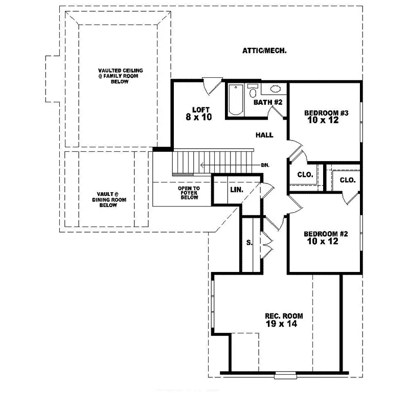 Traditional House Plan Second Floor - Elk Peak European Home 087D-1259 - Search House Plans and More