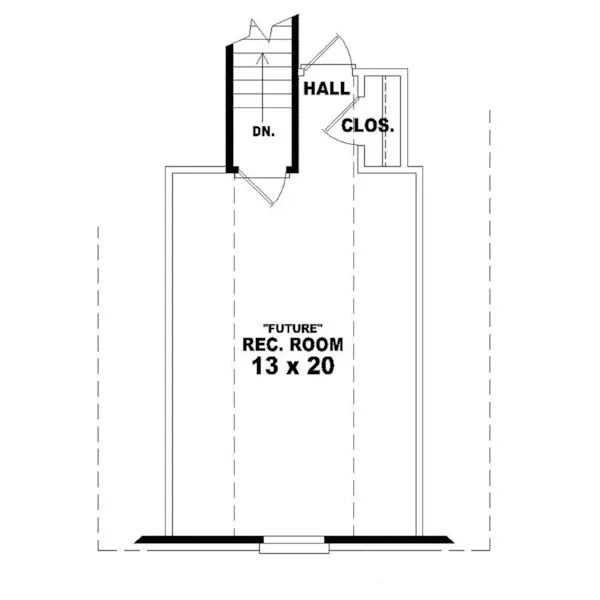 Traditional House Plan Optional Second Floor - Dlant Traditional Home 087D-1278 - Search House Plans and More