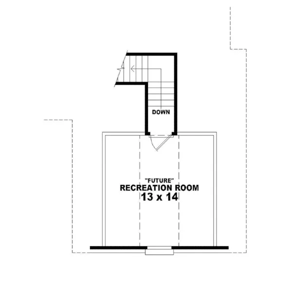 Traditional House Plan Optional Second Floor - Eagleshire Traditional Home 087D-1292 - Search House Plans and More