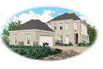 Country House Plan Front of Home - Petersen European Home 087D-1300 - Shop House Plans and More