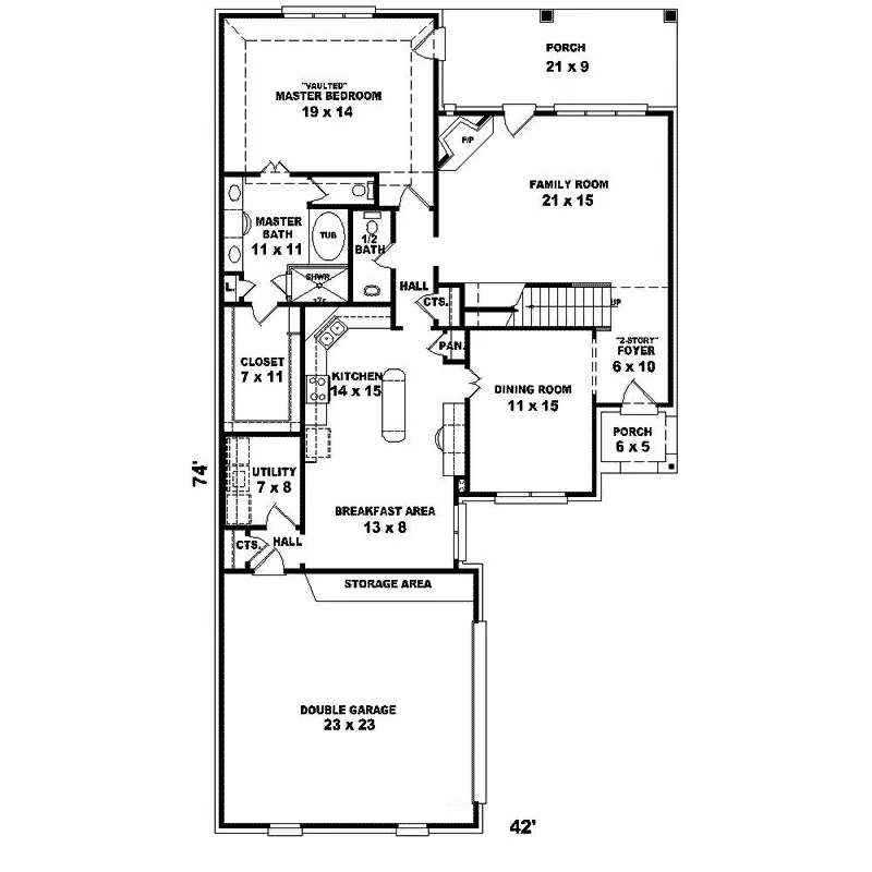 Southern House Plan First Floor - Armitage European Home 087D-1301 - Search House Plans and More