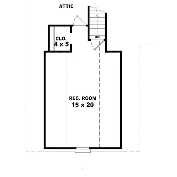 Traditional House Plan Second Floor - Kildare Traditional Home 087D-1304 - Search House Plans and More